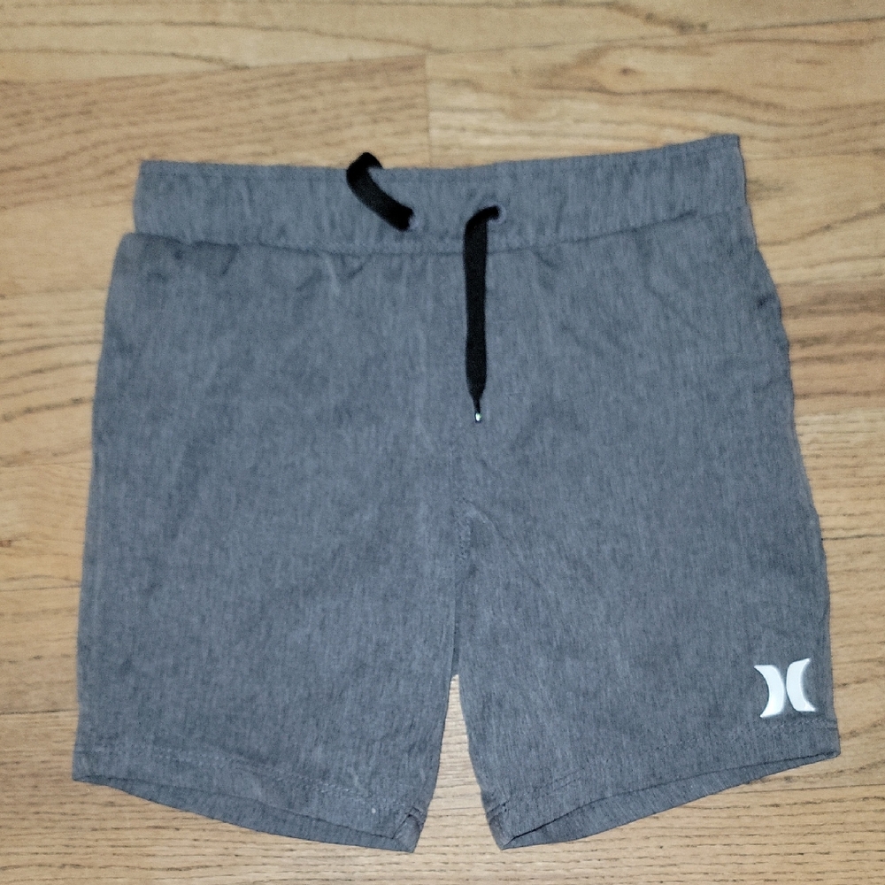 Hurley Kids Gray Shorts with Black Drawstring